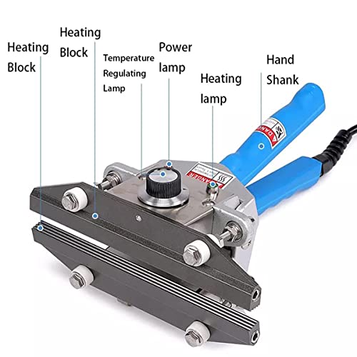 Selladora Térmica Portátil para Bolsas De Plástico, Tecnología De Sellado por Impulso, Ideal para Envasado De Alimentos Y Sellado Al Vacío.,400MM