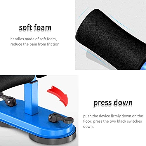 Sit-ups-Assistant-DevicePortable-Household-Fitness-Equipment-for-Abdominal-Muscle-Exercise-Machine-with-two-strong-Suction-Cup-95x85x7Inch-Blue