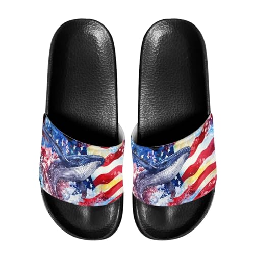 Image of Footwear for Mens Open Toe Athletic Sandals Anti-Slip Sole Slide Sandals Pillow House Flat Shoes Comfortable Slip On Slippers for Indoor & Outdoor