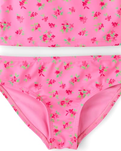 The Children's Place,Girls,Rashguard and Swimsuit Set,Neon Pink 3-Piece,XX-Large - image 4