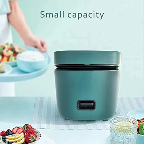 Vintage Green Mini Rice Cooker Non- Stick Cooking With Steamer One Touch Operation Perfect For 1-2 Person To Cook Rice, Meat, Noodles Or Soup (1.2L) - Image 6