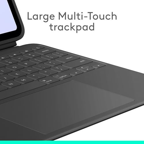 Image of Logitech Combo Touch iPad Pro 13-inch (M4) (2024) Keyboard Case, Detachable Backlit-Midnight Black + Crayon Digital Pencil USB-C Ports Featuring No Lag Pixel-Precision, and Dynamic Smart Tip -Silver