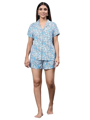 Image of B STORIES Women's Cotton Pyjama Set | Comfort and Relexed Nightsuit for Ladies