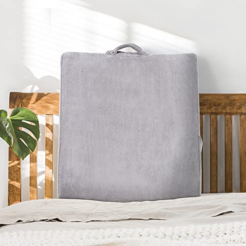 Olee Sleep Colchón Cama cuña Almohada (Color Beige, Espuma con Memoria, 2 Cover