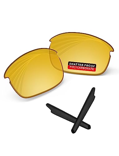 Image of PRO+ Polycarbonate Replacement Lenses & Ear Socks for Oakley Bottle Rocket OO9164 Sunglass
