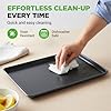 NutriChef 8-Piece Nonstick Stackable Bakeware Set - PFOA, PFOS, PTFE Free Baking Pans Set w/Non-Stick Coating, 450°F Oven Safe, Round Cake, Loaf, Muffin, Wide/Square Pans, Cookie Sheet (Gray) #4