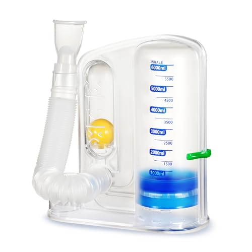 Breathing Exercise Device for Lungs Deep Breathing Trainer Durable Medical-Grade PC Material