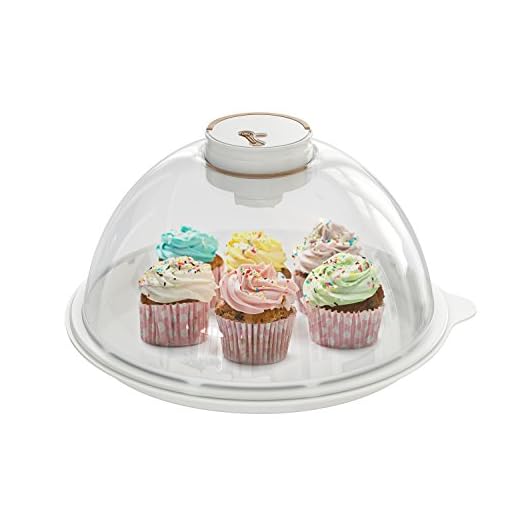 Skywin Vacuum Bread Box Air Tight Storage Container and Serving Tray for Cakes Bagels and Bread Loaves - Bagel Keeper Automatically Seals and Keeps Pastries Fresh for Serving and Transport (Bamboo)