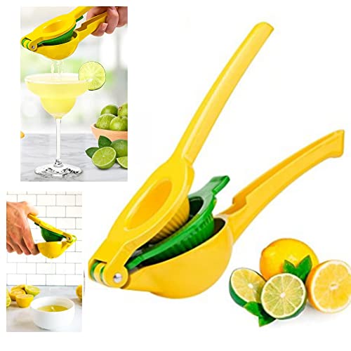 Buy-Simplicity® 2 in 1 Metal Lemon Squeezer | Built-in Strainer with Ergonomically Designed Handles | Dishwasher Safe Lime Juicer with Effective Juicing