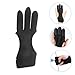 Toyvian Adjustable Wear Resistant Archery Glove Durable Finger Protector for Bow Enthusiasts for Target Practice and Outdoor Shooting
