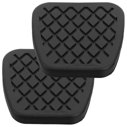 OUNONA Cubierta De Goma Para Pedal De Embrague Y Freno De Coche 2 Piezas Antideslizante Para Reemplazo Fácil Instalación 2.44X2.36X0.39 Pulgadas