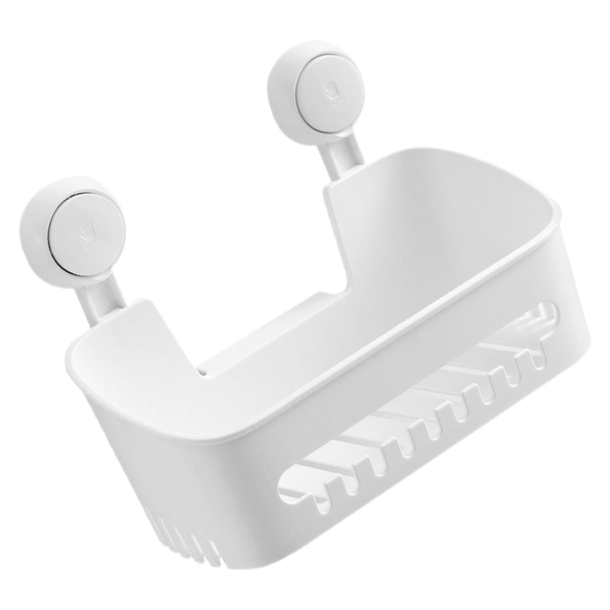 Estante de Pared Ventosa Blanco Abs para Ducha y Baño | Montaje sin Perforaciones, Organizador para Champú y Acondicionador, Diseño Simple Instalación Estable