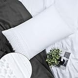 Boho Pillow Shams Standard White Tassel Pillowcase Macrame Set of 2 Fringe Crochet Decorative Tufted