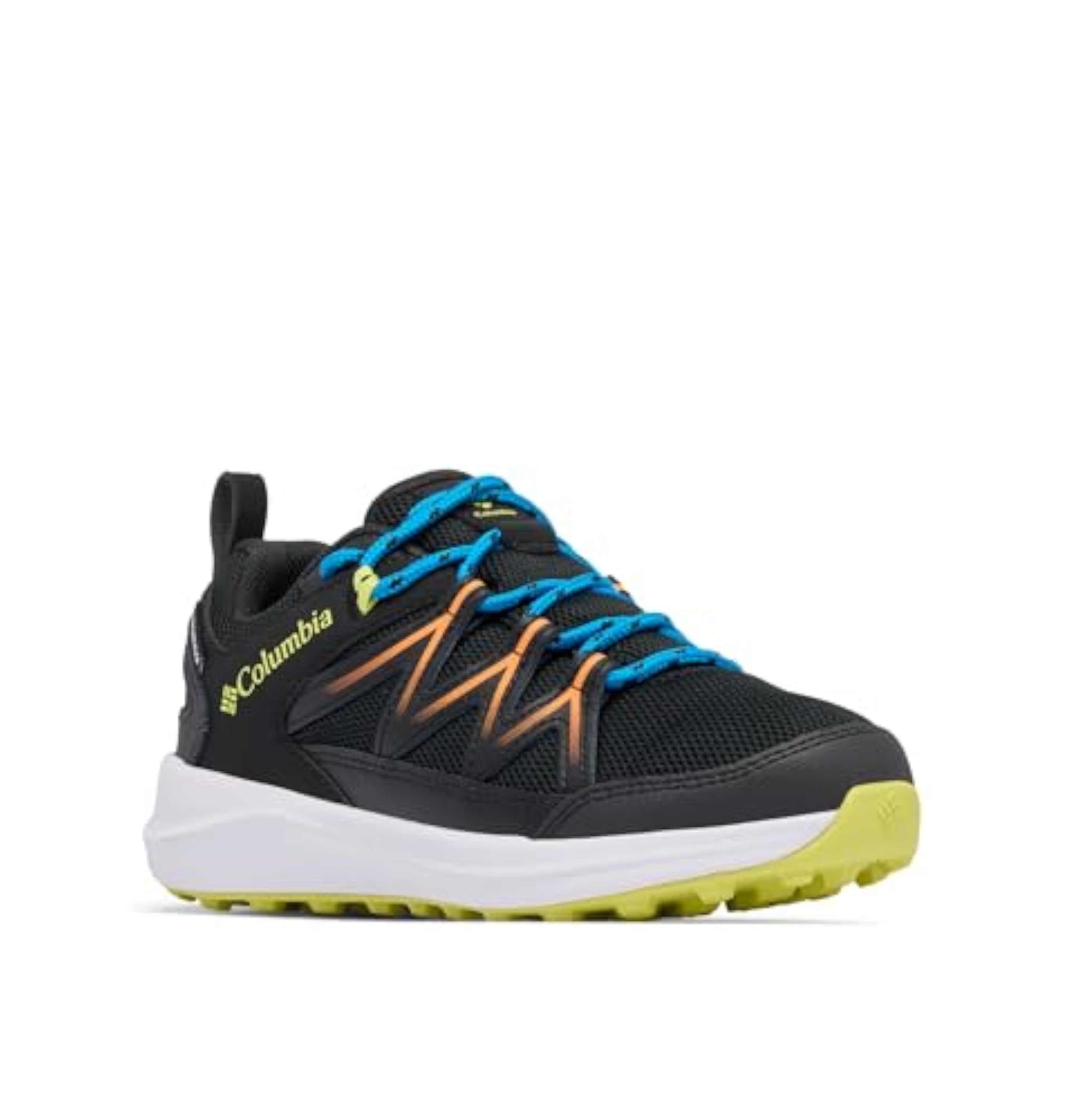 Columbia Peakfreak Rush - Zapatos Unisex para niños y jóvenes, Impermeables, de Talle bajo, para Senderismo y Senderismo, Voltaje Negro, 36 EU
