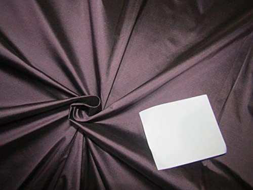 Tissu en soie au mètre : taffetas de soie aubergine 32 mommes largeur 137cm TAF303