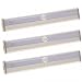 Produktbild SAILUN 3 Stück LED Nachtlicht Kabellos Aluminium Schranklampe 10 LEDs Automatische Tragbare Lichtleiste Schrankleuchte mit Bewegungsmelder Kaltweiß (3 Stück Kaltweiß)