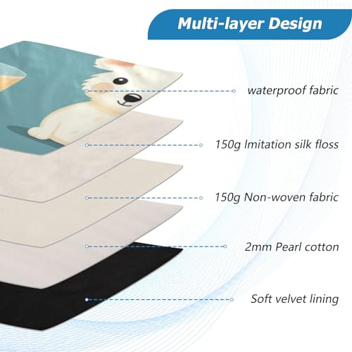 Funda para portátil de 13-14 pulgadas con diseño Tea Cup Dog miniatura 4