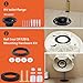 boeemi RV Toilet Flange Socketed 385345892 and RV Toilet Seal Kit Compatible with Aqua Magic Style Plus, Style II and Residence, Ball Seal 34120 & Mounting Hardware Kit with Bolt Cap