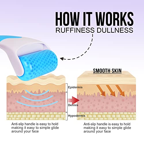 image for Teenitor Blue Ice Roller for Face, Ice Face Roller, Face Massager Tool