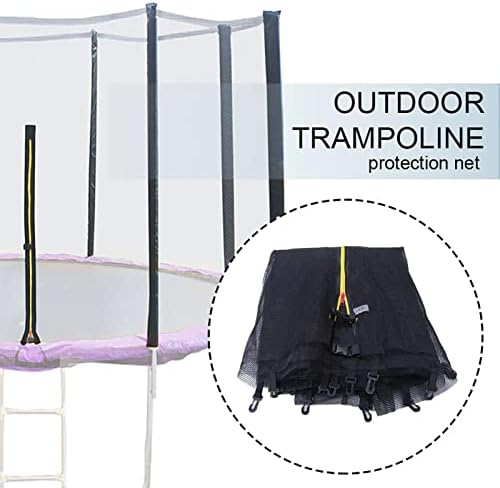 Trampoline Safety Net - UV-Resistant Ripstop Enclosure with Adjustable Straps - Kids Protective Guard - Durable Replacement Netting for Trampoline Accessories, Enhanced Safety