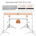 Backdrop Stand 8.5x10ft, Photo Video Studio Adjustable Backdrop Stand for Parties, Wedding, Photography, Advertising Display