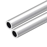 uxcell 6063 Aluminum Round Tube, 300mm Length 20mm OD 16mm Inner Dia Seamless Aluminum Straight Tubing 2 Pcs