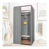  YHNNH, Vestiaire utilisé dans Le Centre Commercial et Le Bureau, Dressing for Plus d\'intimité et séparateur de pièce, Magasin de vêtements carré indépendant(#2,100x100x200cm)