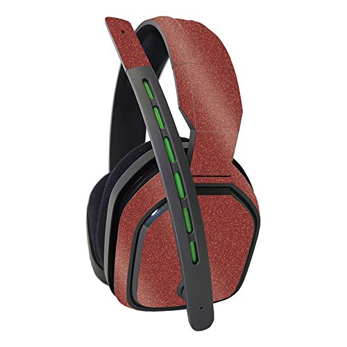 MightySkins Glossy Glitter Skin Compatible with Astro A10 Headset - Solid Burgundy | Protective, Durable High-Gloss Glitter Finish | Easy to Apply and Change Styles | Made in The USA