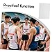 Toyvian 50pcs Blank Race Bibs for Runners Lightweight Quick Wear System Numbers for Marathon Events Weather-Resistant and Comfortable Fit