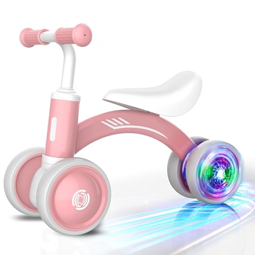 Image of Baby Balance Bike Toys for 1 Year Old Girl Gifts, 10-36 Month Toddler Balance Bike, No Pedal 4 Silence Wheels & Soft Seat Pre-School First Riding Toys, 1st Birthday Gifts