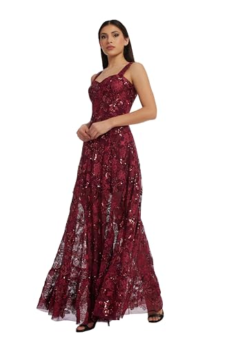 Dress the Population Women's Anabel Fit and Flare Maxi Dress2