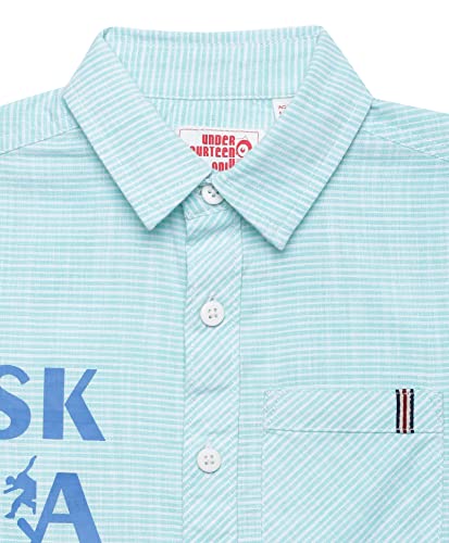 Image of Under Fourteen Only Solid Regular Fit Shirts for Boys