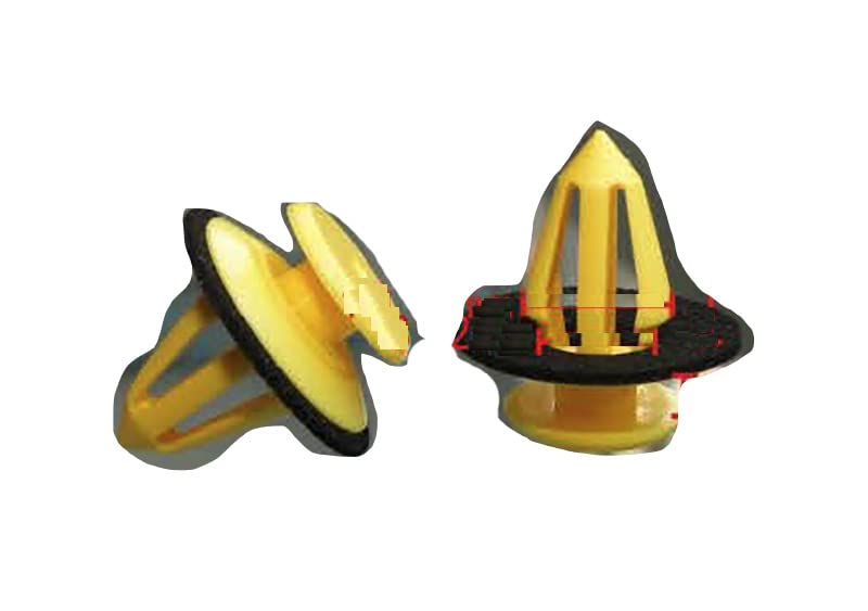 Autobahn88 Metallic Clip-On Retainer Clip For Trunk Trim Molding, Compatible With VW & Audi (OEM: 3B9867289) (Pack Of 10