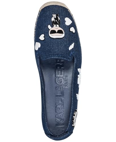 Image of Karl Lagerfeld Women's Michaela Slip on Espadrille Sandal with Pins