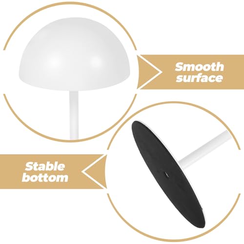 Support de chapeau en acier inoxydable blanc élégant pour comptoir - 8
