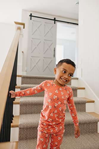Copper Pearl Two Piece Long Sleeve Toddler Pajamas PJ Sets for Boys and Girls - Adorable Pattern Pajamas, Breathable Fabric to Keep Cool While Sleeping, Sizes 12 Months to 5T - Elmo4