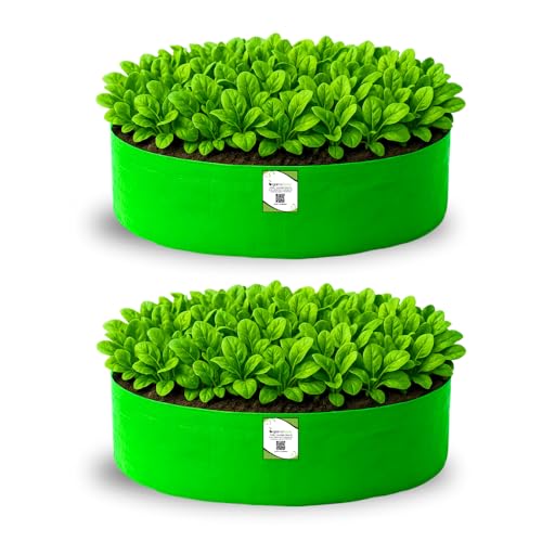 ORGANIC BAZAR 24x6 Leafy Grow Bag for Terrace Garden, Premium HDP...