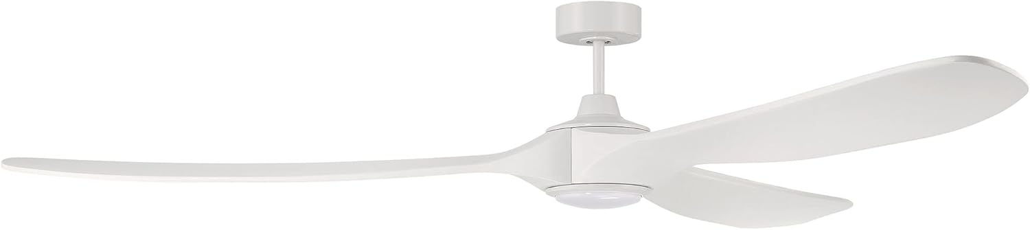 Craftmade EVY84W3 Envy 84 Outdoor/Indoor Smart Ceiling Fan with LED Light and Remote, Compatible for use with Most Smart Home Devices/Smart Phones/Systems, No Additional Hub Needed, White