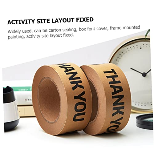 Hemoton 1 Rolo De Embalagem Fita De Papel Kraft Fita Adesiva Colorida Fita De Fita Marrom Resistente