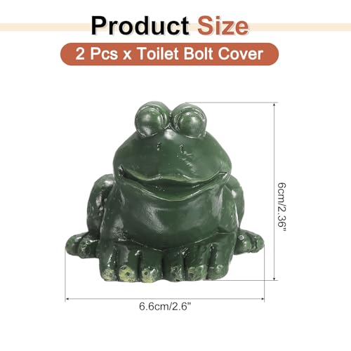 Masquer vis WC rouillées avec le cache-boulons de toilettes grenouille