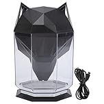 Air Humidifier Diffuser Large Capacity Desktop Separated Electric Water Diffuser Wolf Head Gaming Style ABS Material for Home Office 5V USB Powered (black)