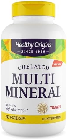 Healthy Origins Chelated Multi Mineral, Albion TRAACS, 240 Caps