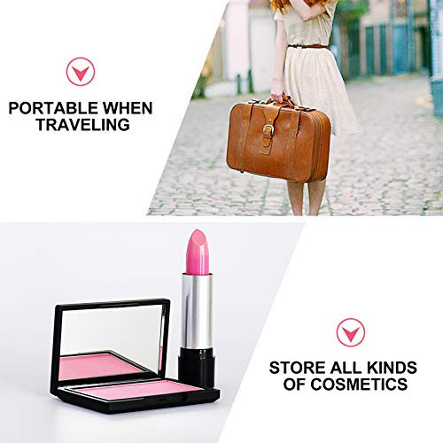 ABOOFAN Bolsa de Armazenamento de Cosméticos Padrão de Flamingo Organizador de Bolsa de Maquiagem Po