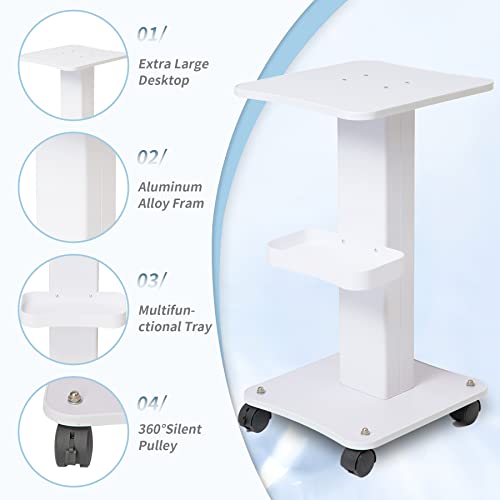 Sea Punk Salon Spa Trolley Cart, Esthetician Cart With Wheels, Beauty Rolling Trolley Stand Instrument, Tray Rolling Cart With Storage Tray #TOP2