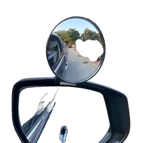 Miroir angle mort retroviseur reglable grand angle noir auto - 4