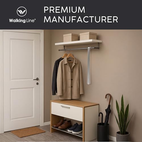 Walking Line® Premium Schuhlöffel Lang 72cm [EXTRA STABIL] aus Gebürstetem Edelstahl - Schuhanzieher Lang, Schuhlöffel Metall Lang, Shoe Horn, Schuhanzieher Lang Metall, Langer Schuhlöffel, Shoehorn