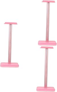 Hemobllo 3 Pçs Suporte De Fone De Ouvido Suporte De Fone De Ouvido Suporte De Mesa Suporte De Exibição Suporte De Fone De Ouvido Para Mesa Suporte De Fone De Ouvido De Metal Rack De Fone