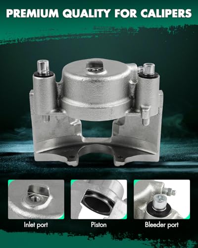 Image of SCITOO 184348 Front Left Disc Brake Caliper Assembly Without Bracket For Chevrolet For C35 /For C3500 /For Express 2500 /For Express 3500 /For K3500,For Dodge For Ram 2500 /For Ram 3500,For GMC For C3500