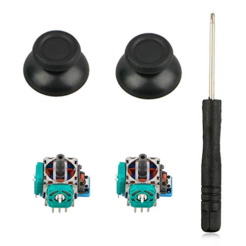 EEEKit 3D Joystick Analogico, Repuesto Barras Pulgares Herramienta Destornilladores para PS4, PS4 Slim y Pro Controller