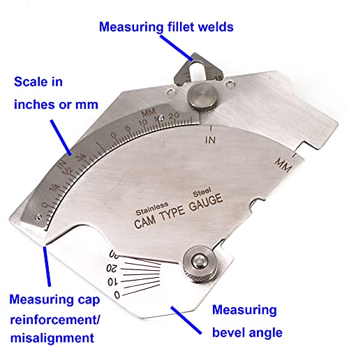 Tektall Stainless Bridge Cam Gage Test Ulnar Welding Inspection Gauge Top Quality Accurate Mg-8 #TOP1